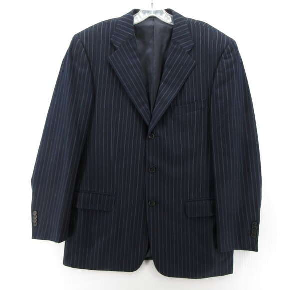 Ermenegildo Zegna Sport Coat 42 Blazer Wool Cashmere Pinstripe Jacket